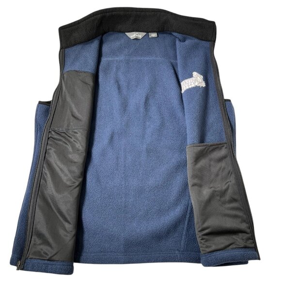 Eddie Bauer Mens Blue Full Zip Waterfall Resort Alaska Fishing Fleece Vest Sz M - Picture 2 of 12